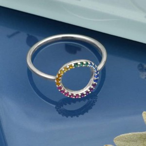 Zilveren ring regenboogcirkel from Fairy Positron Zilveren ring regenboogcirkel from Fairy Positron