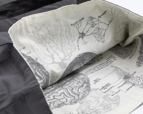 Schoudertas anatomie van het brein (wit) from Fairy Positron