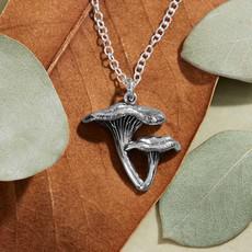 Zilveren halsketting cantharel via Fairy Positron