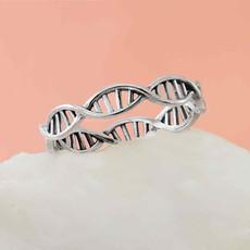 Zilveren ring DNA via Fairy Positron