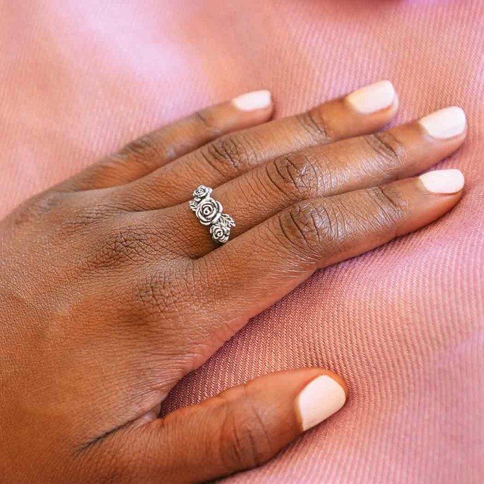 Zilveren ring rozen from Fairy Positron Zilveren ring rozen from Fairy Positron