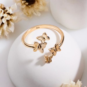 Bronzen ring vlinderzwerm from Fairy Positron
