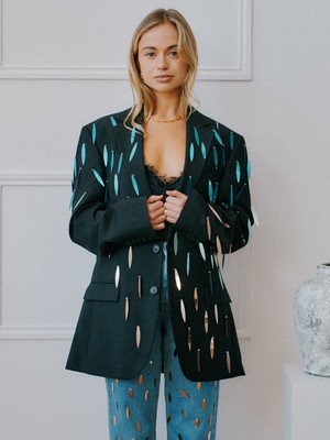 Sequin Upcycled Vintage Blazer from Fanfare Label