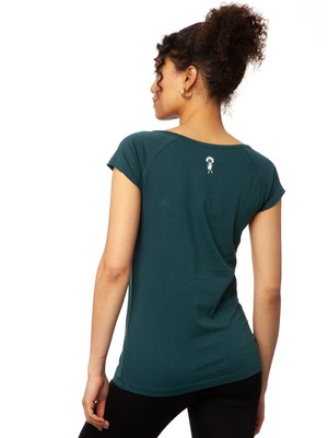 Dandelion Cap Sleeve deep teal from FellHerz T-Shirts - bio, fair & vegan