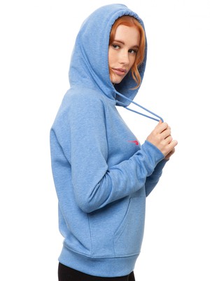 Seagull Flight Hoodie blue melange from FellHerz T-Shirts - bio, fair & vegan