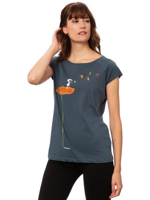 Schwalbenzug Cap Sleeve thundercloud from FellHerz T-Shirts - bio, fair & vegan