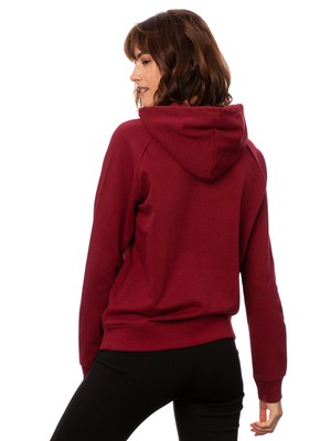Swallow train hoodie burgundy from FellHerz T-Shirts - bio, fair & vegan
