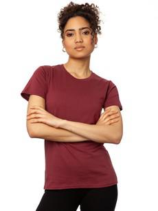 T shirt burgundy via FellHerz T-Shirts - bio, fair & vegan