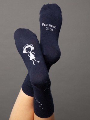 Socks with organic cotton anchor midnight from FellHerz T-Shirts - bio, fair & vegan