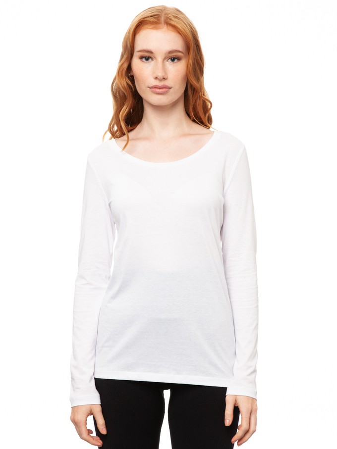 Longsleeve white from FellHerz T-Shirts - bio, fair & vegan