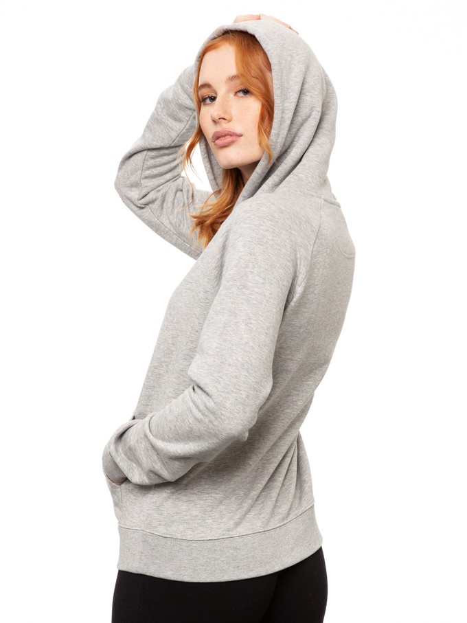 Fahrrad-Mädchen Hoodie Heather Grey from FellHerz T-Shirts - bio, fair & vegan