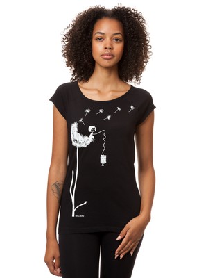 Dandelion Cap Sleeve black from FellHerz T-Shirts - bio, fair & vegan