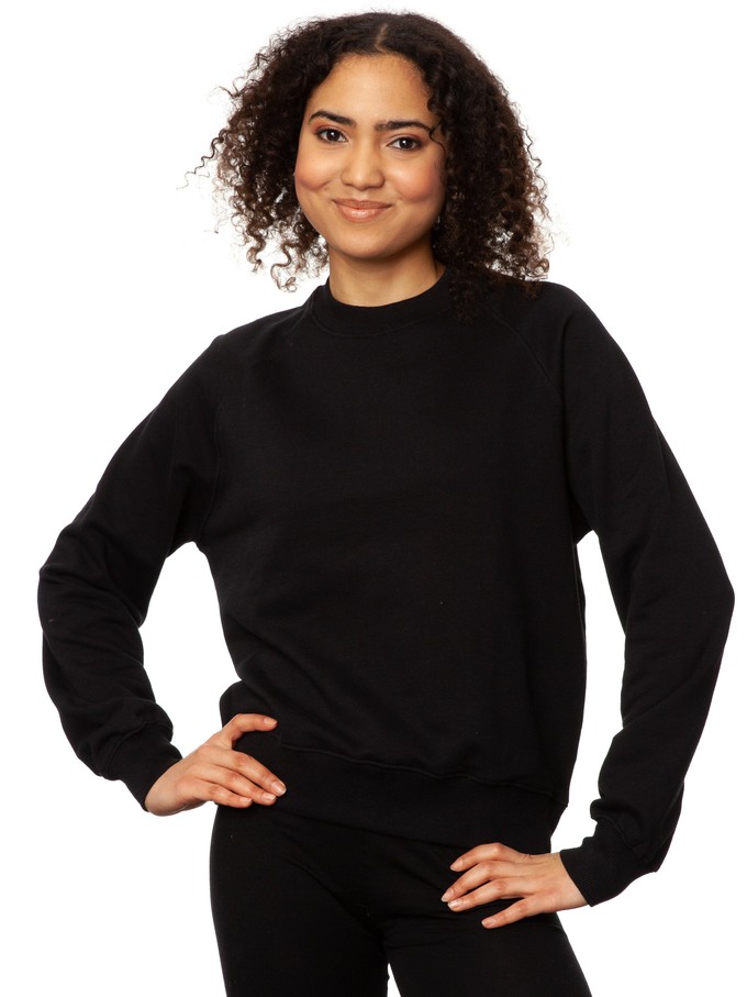 Guitar girl Raglan Sweater gray melange from FellHerz T-Shirts - bio, fair & vegan