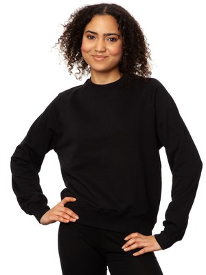 Guitar girl Raglan Sweater gray melange from FellHerz T-Shirts - bio, fair & vegan