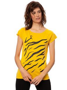 Tiger Girl Cap Sleeve sunshine via FellHerz T-Shirts - bio, fair & vegan