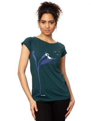 Relaxn Cap Sleeve deep teal from FellHerz T-Shirts - bio, fair & vegan