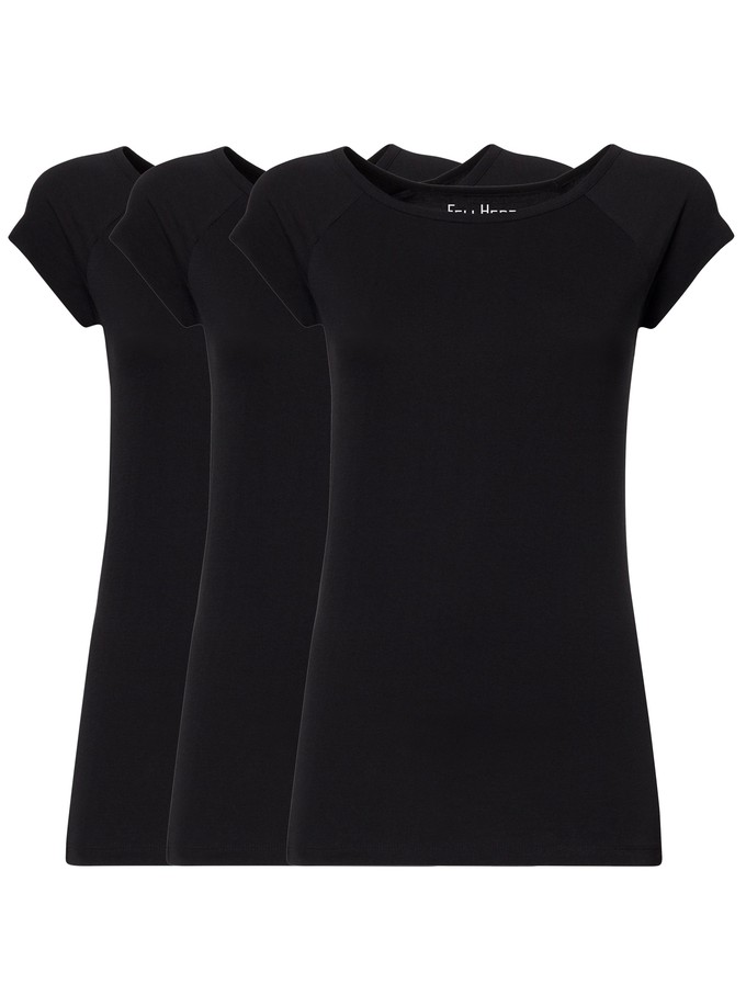 Pack of 3 cap sleeves black from FellHerz T-Shirts - bio, fair & vegan