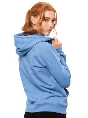 Seagull Flight Hoodie blue melange from FellHerz T-Shirts - bio, fair & vegan