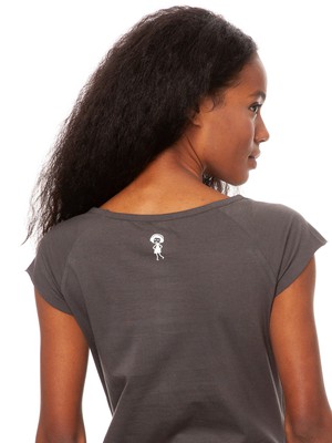 Eucalyptus Girl Cap Sleeve dark grey from FellHerz T-Shirts - bio, fair & vegan