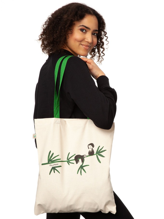 Sloth tote bag from FellHerz T-Shirts - bio, fair & vegan