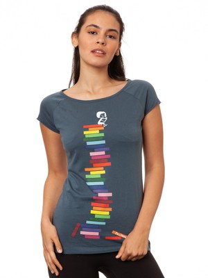 Books Girl Cap Sleeve thundercloud from FellHerz T-Shirts - bio, fair & vegan