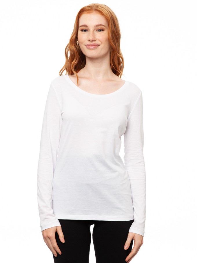 Longsleeve white from FellHerz T-Shirts - bio, fair & vegan