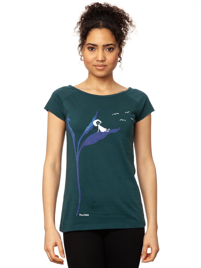 Relaxn Cap Sleeve deep teal from FellHerz T-Shirts - bio, fair & vegan