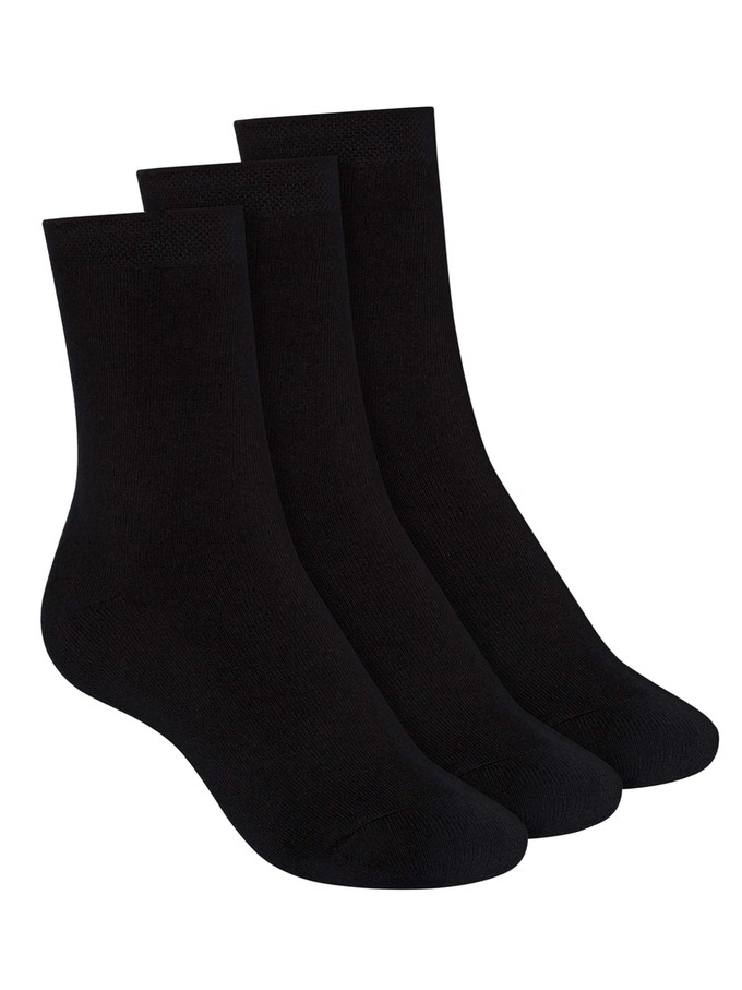 Pack of 3 socks with organic cotton black from FellHerz T-Shirts - bio, fair & vegan