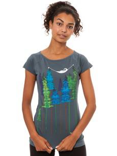 Wood Girl Cap Sleeve thundercloud via FellHerz T-Shirts - bio, fair & vegan