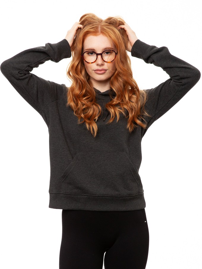 Moon Girl Navy Hoodie from FellHerz T-Shirts - bio, fair & vegan
