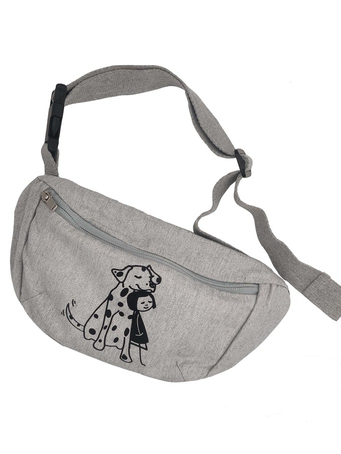 Bum bag Doglove mottled grey from FellHerz T-Shirts - bio, fair & vegan