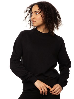 Guitar girl Raglan Sweater gray melange from FellHerz T-Shirts - bio, fair & vegan