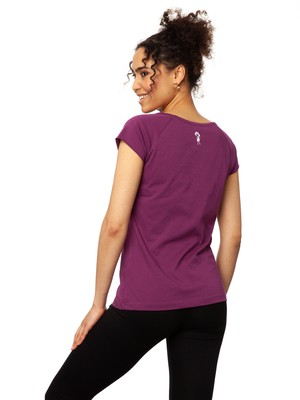 Branchmaiden Cap Sleeve berry from FellHerz T-Shirts - bio, fair & vegan