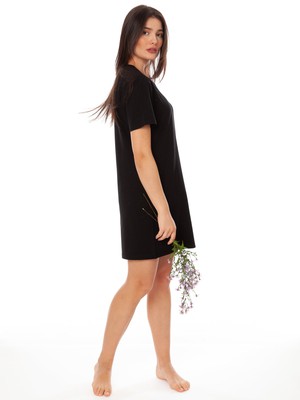 FellHerz T-Shirt Dress black from FellHerz T-Shirts - bio, fair & vegan