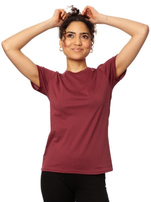 T shirt burgundy from FellHerz T-Shirts - bio, fair & vegan