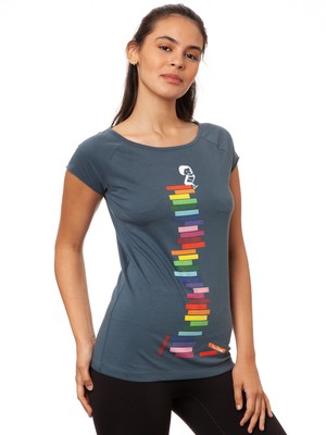 Books Girl Cap Sleeve thundercloud from FellHerz T-Shirts - bio, fair & vegan