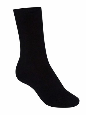 Warm, cuddly socks with organic cotton, black from FellHerz T-Shirts - bio, fair & vegan
