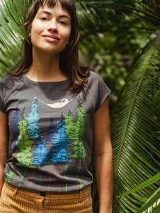 Wood Girl Cap Sleeve castlerock via FellHerz T-Shirts - bio, fair & vegan