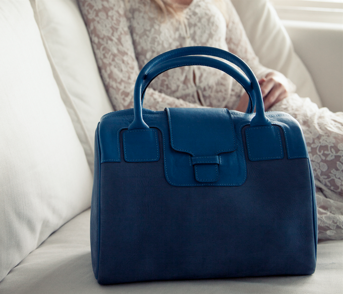 Mateo Blue Handbag from FerWay Designs