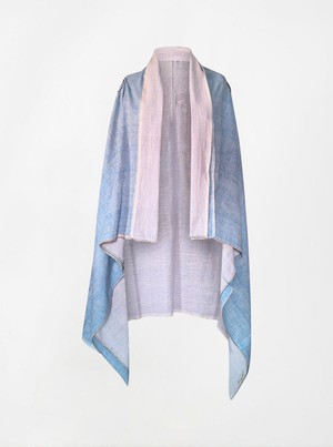 cape infinity duo kala organic cotton sky blue and mauve (double layer) from Fifth Origins
