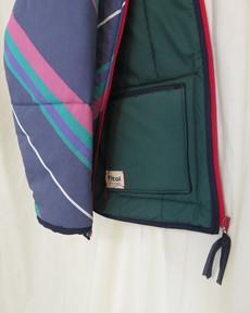 Our "LISA'S STRIPES"  Reversible Blanket Made COAT - M/L via Fitolojio Workshop