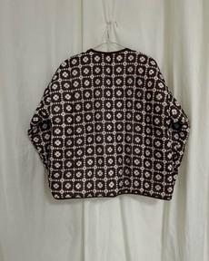 Our "WHITE DAISIES"  Reversible Blanket Made COAT - M via Fitolojio Workshop