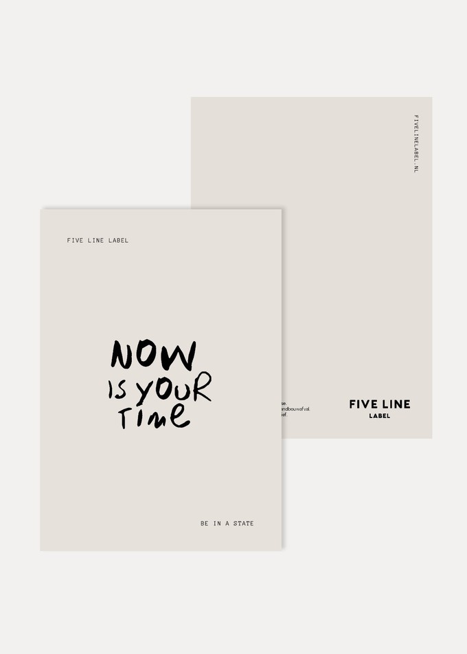 Set of 5 cards from Five Line Label