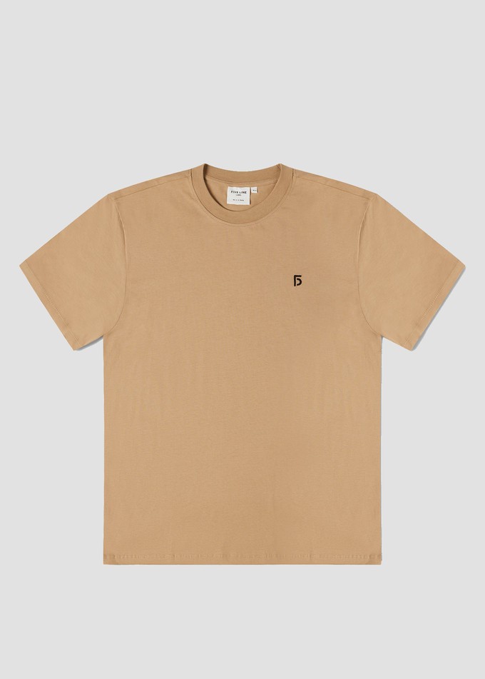 x Wolvenroedel T-shirt | Unisex Earth Beige from Five Line Label