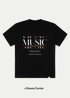 x Dennis Cartier | T-shirt Unisex MUSIC HEALS via Five Line Label