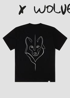 x Wolvenroedel | T-shirt Unisex Raw Black via Five Line Label