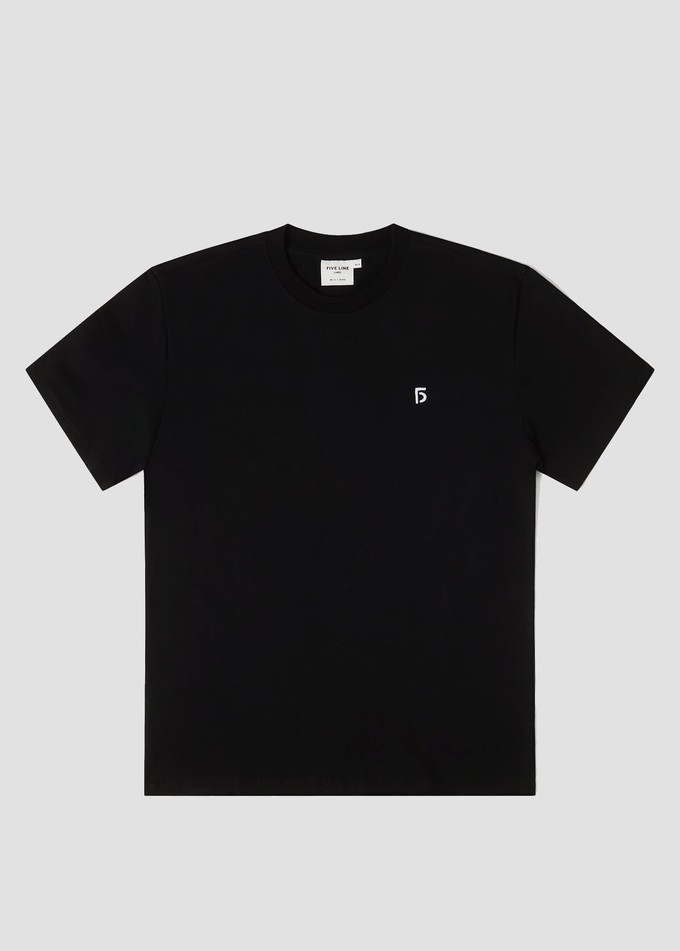 x Wolvenroedel | T-shirt Unisex Raw Black from Five Line Label