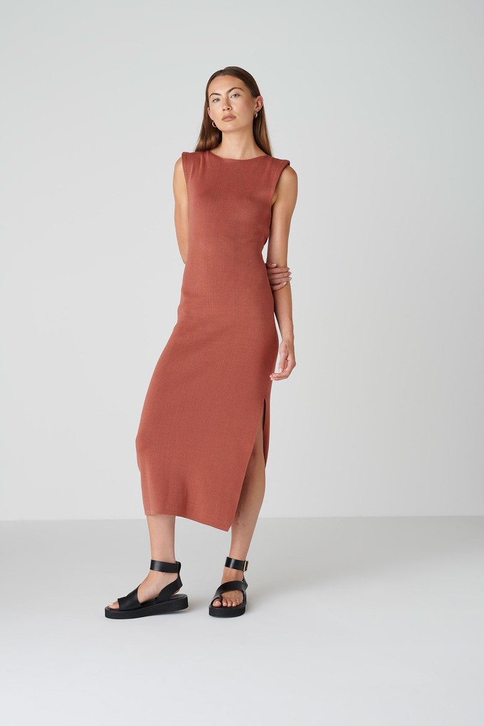 Ana dress - Copper brown from Floria Collective