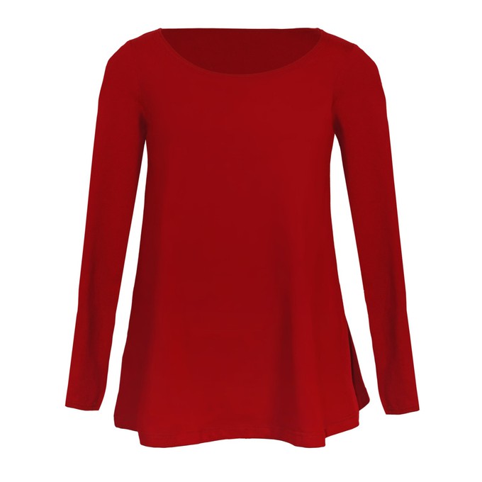 Organic tunic Afra, red hot chili from Frija Omina