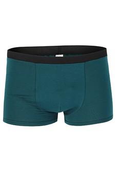 Organic men’s trunk boxer shorts, smaragd van Frija Omina